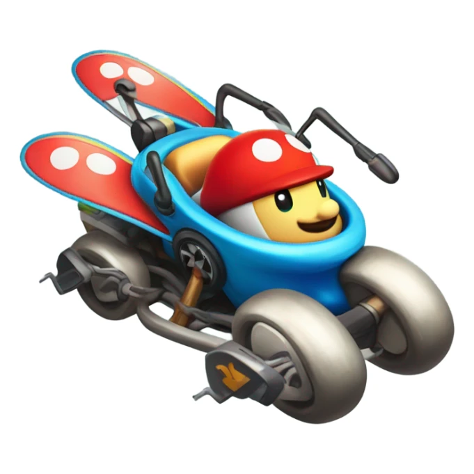 Give me a malaria Mario kart map icon  sticker