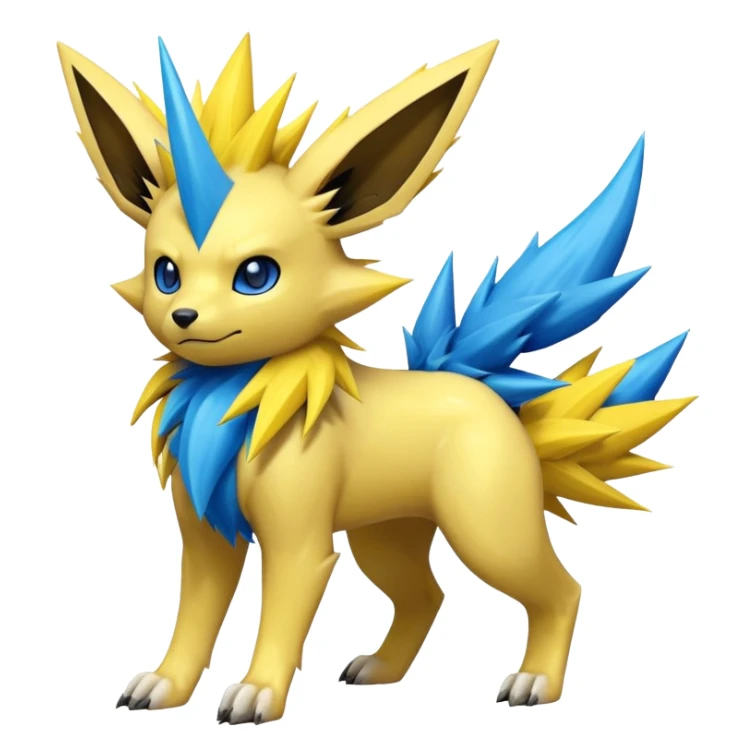 Jolteon-Luxio-Manectric-Fakémon-hybrid-creature (full body)  sticker