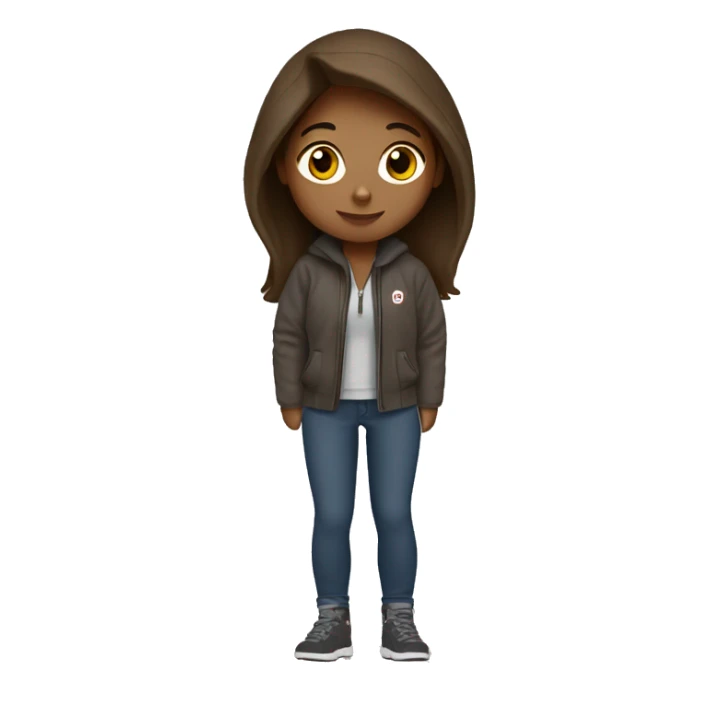 Brown haired girl, wearing Carhartt and Lululemon sticker