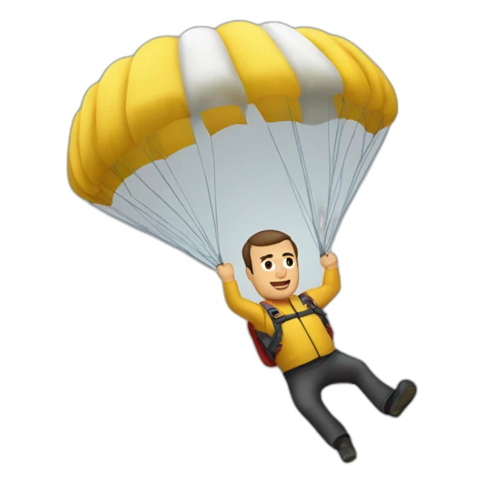 Nikos Aliagas saut en parachute sticker