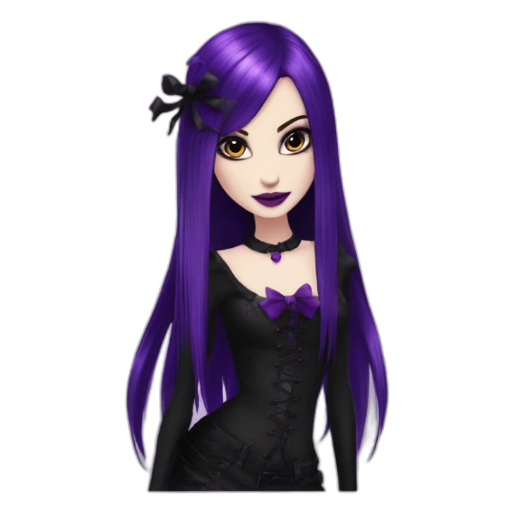 Elissabat-vampire-monsterhigh-goth-romantic-bangshair sticker