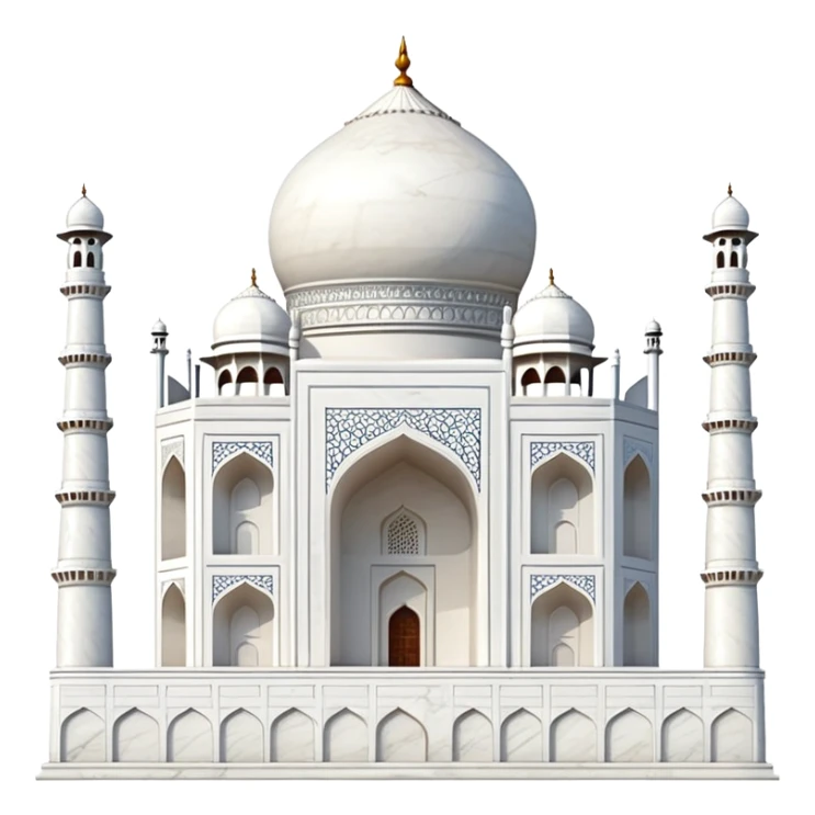 Taj Mahal monument from India sticker