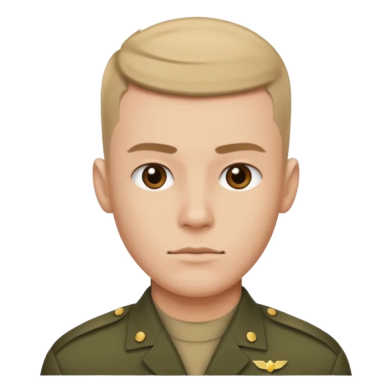 Não falei chapéu militar, e sim corte de cabelo sticker