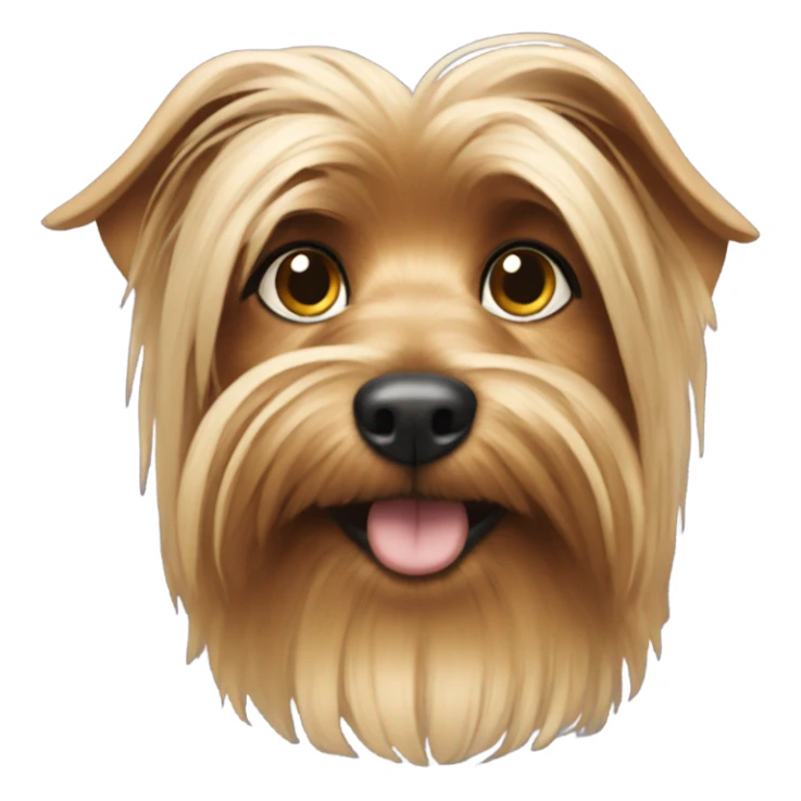 me with my Yorkshire Terrier Molly🩷 sticker