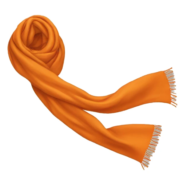 orange scarf sticker