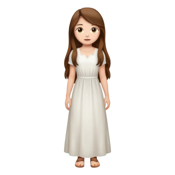 High resolution of ful body girl sticker