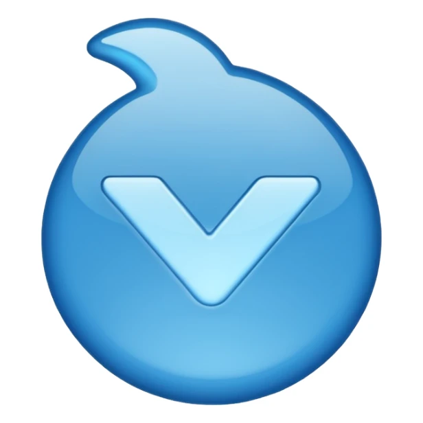blue check mark sticker