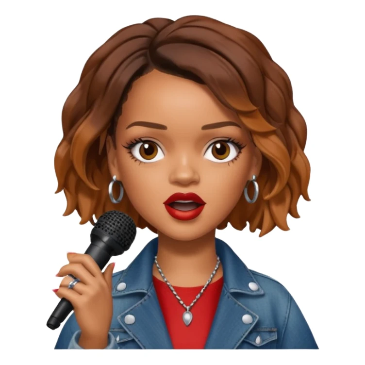 Rihanna singing sticker