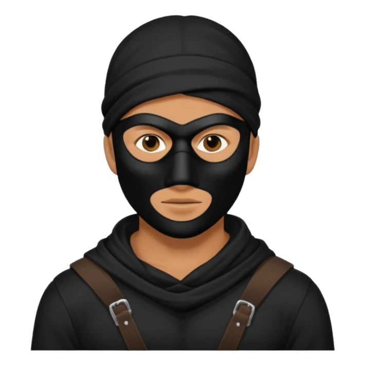 Ladron con mascara pero hombre sticker
