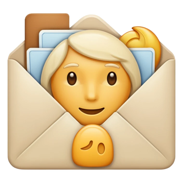 Letter color pale beige creamy sticker