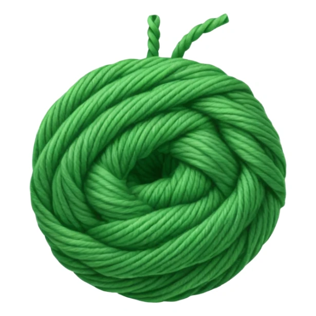 green ball of yarn sticker