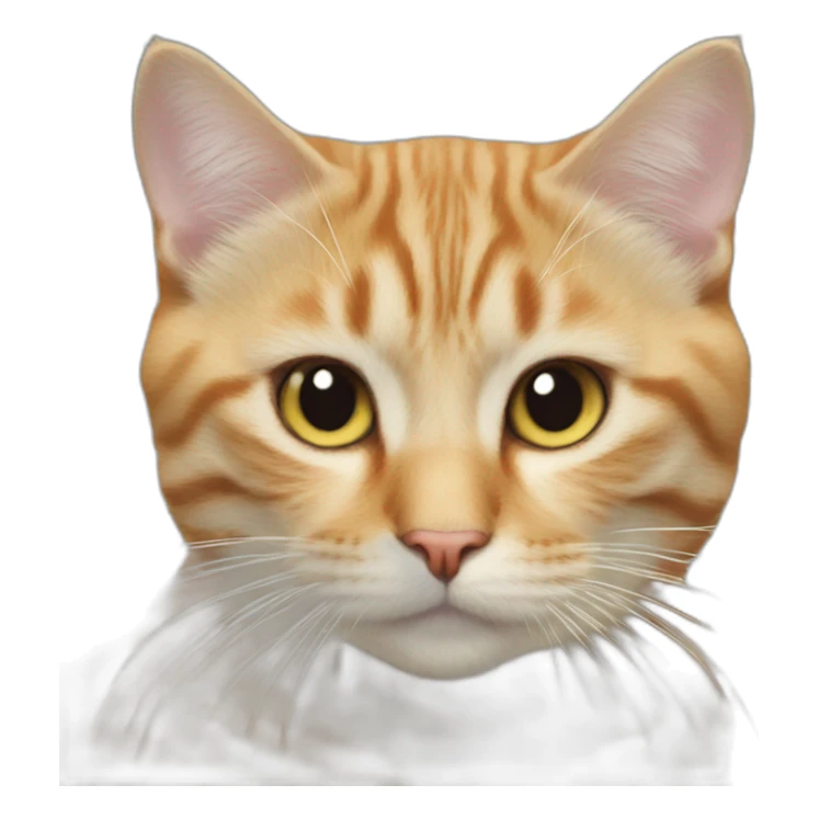 Telephoto picture of cat sticker