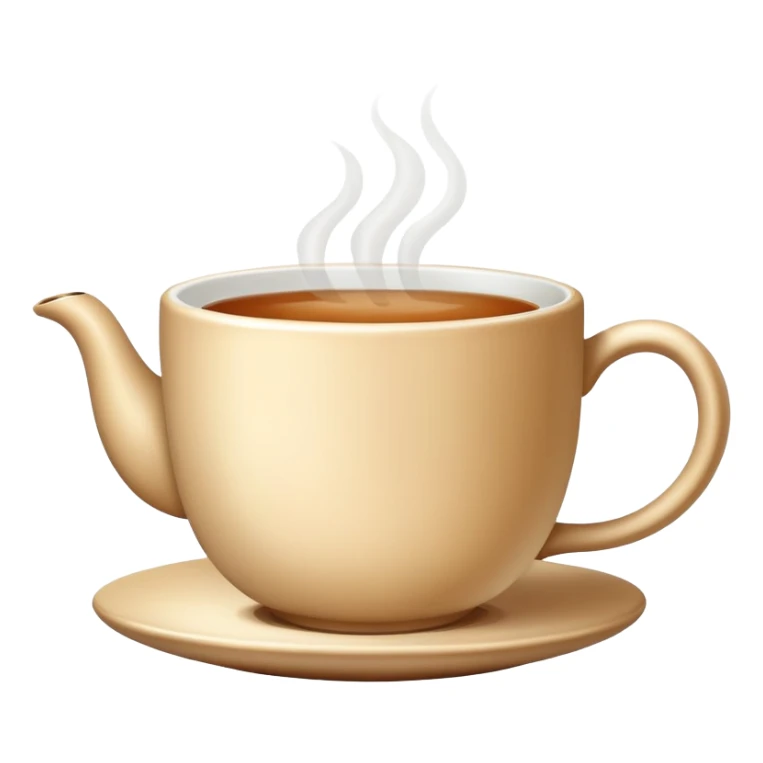 steaming cup of tea sticker