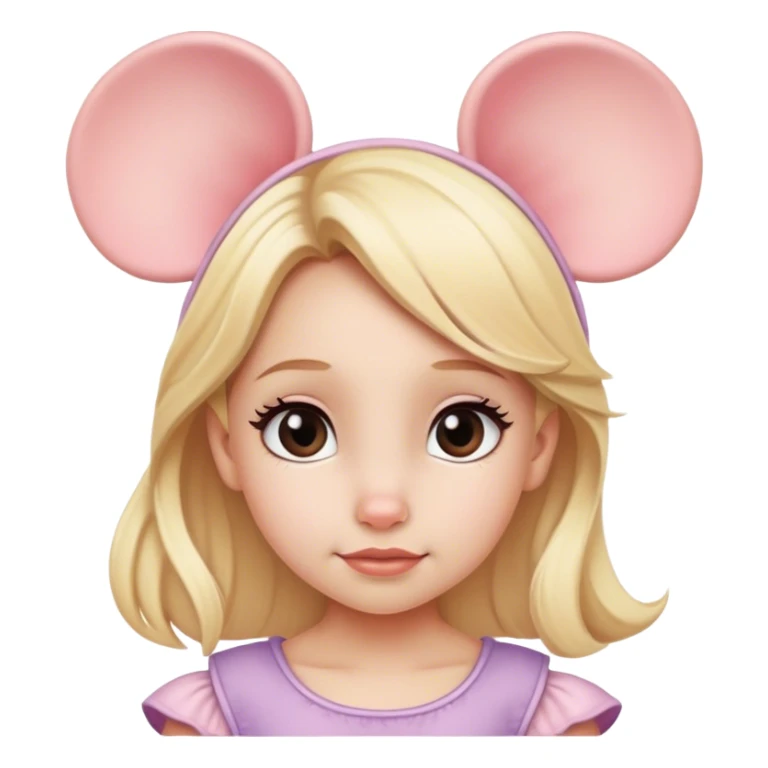 Little Blonde girl at Disney world  sticker
