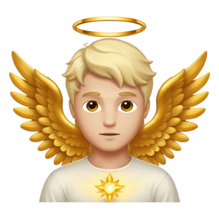 Healer male angel sticker