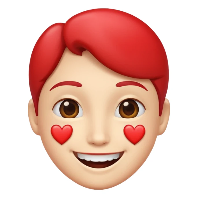 Heart smiling love sticker