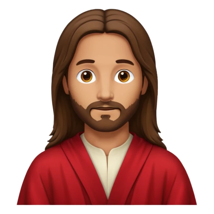 Jesus like the red robe Jesus painting sticker