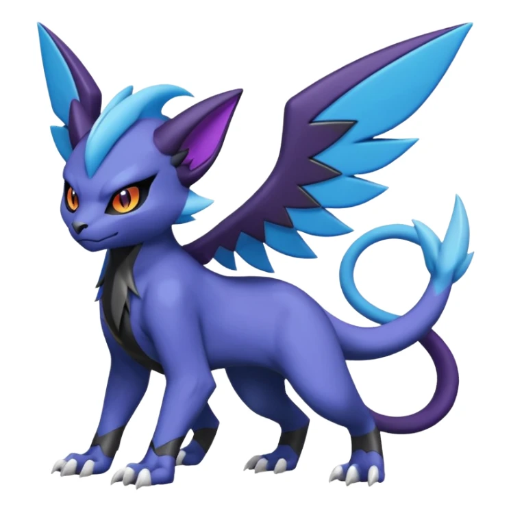 Luxray-Absol-Noivern-Dewott-fusion sticker