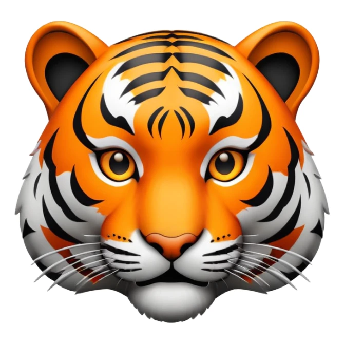 tiger face with gaming keyboard for PC gamers Twitch emote sticker