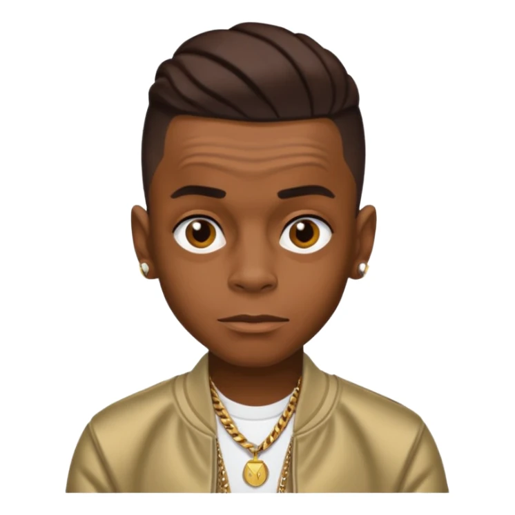 Soulja Boy Tell Em with dark brown hair sticker