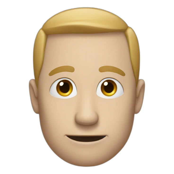 a white man big with a long nose saying goodbye sticker