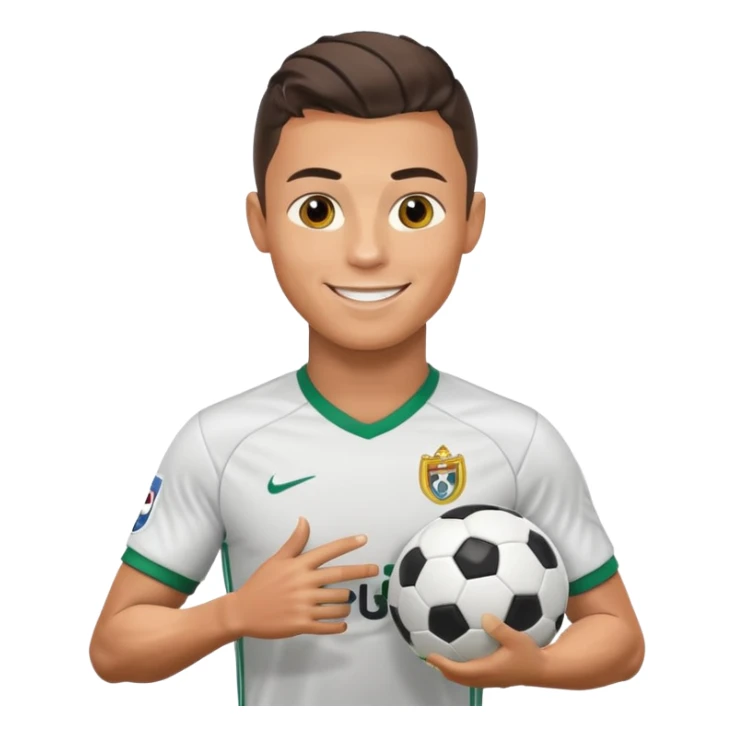 Cristiano Ronaldo football emojis sticker