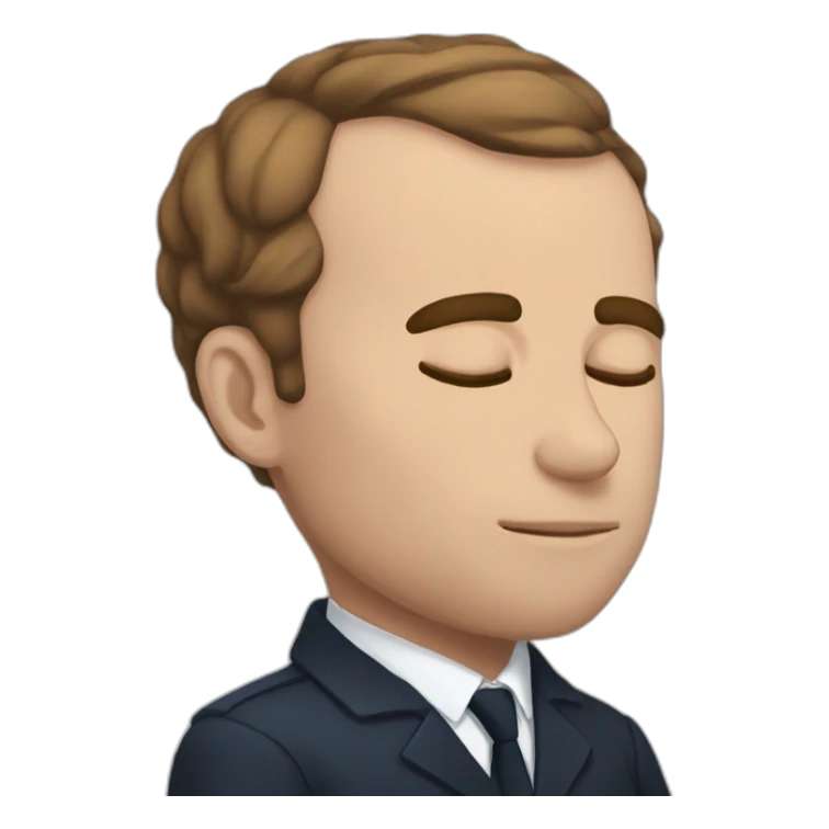 Macron sleep sticker