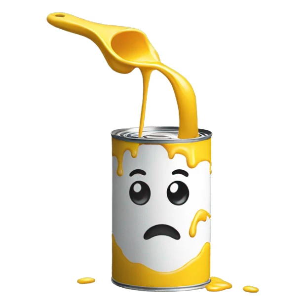 paint pours out of a can sticker