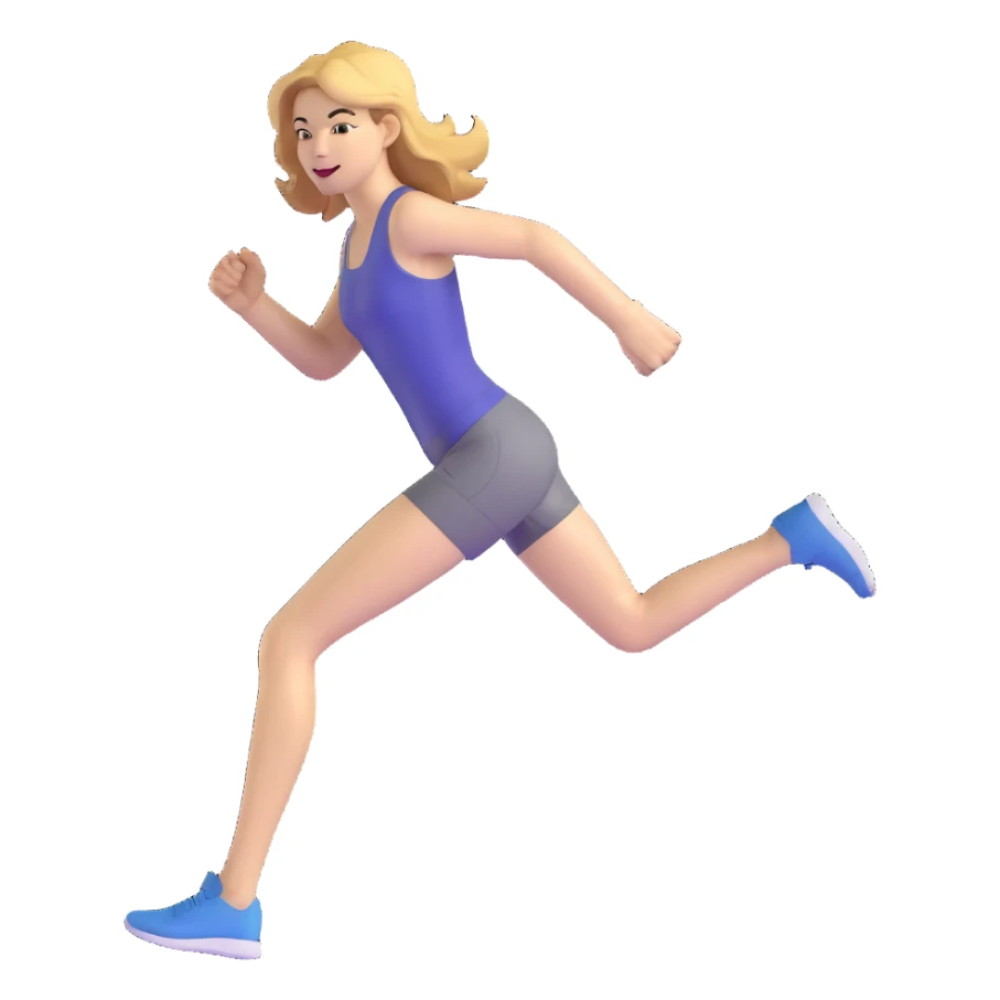 Michelle Monaghan running, female actress with honey blonde hair sticker