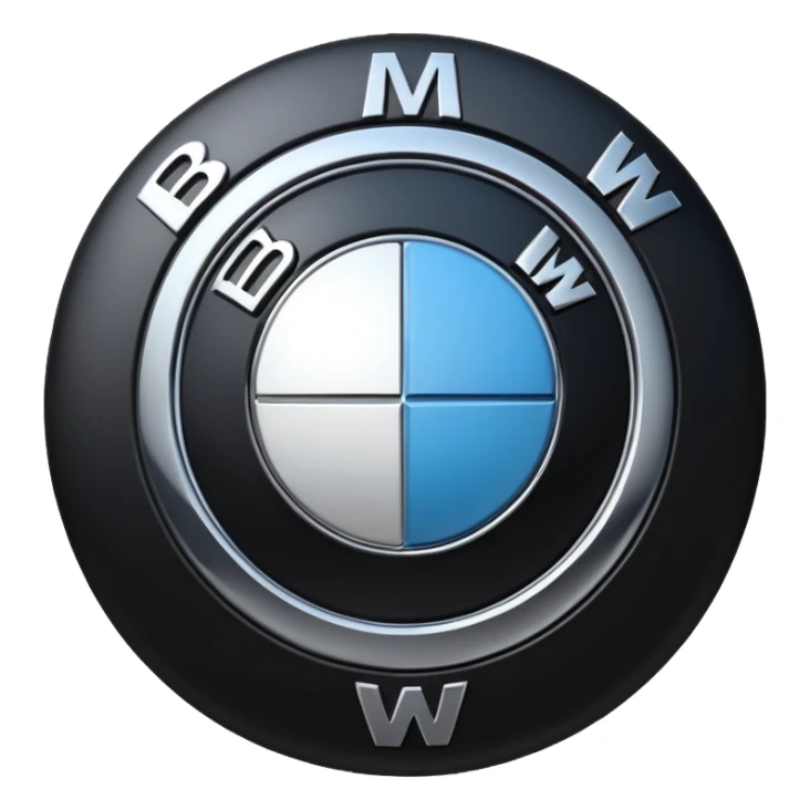 Emoji of BMW logo sticker