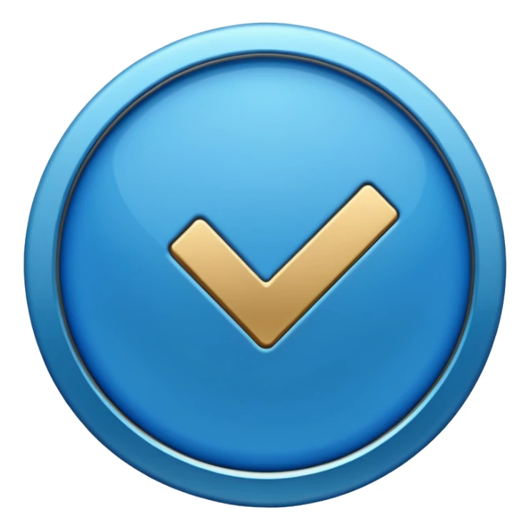 Verify account blue tick sticker