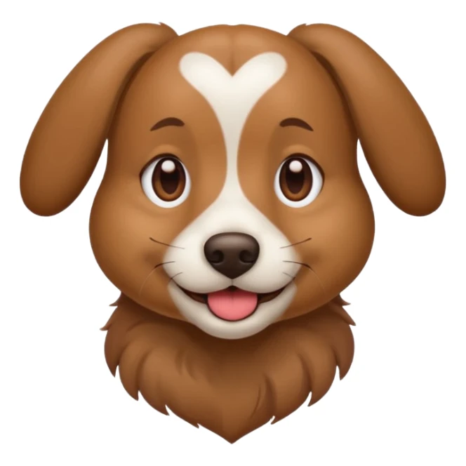 dog with Heart-Eyes Emoji sticker