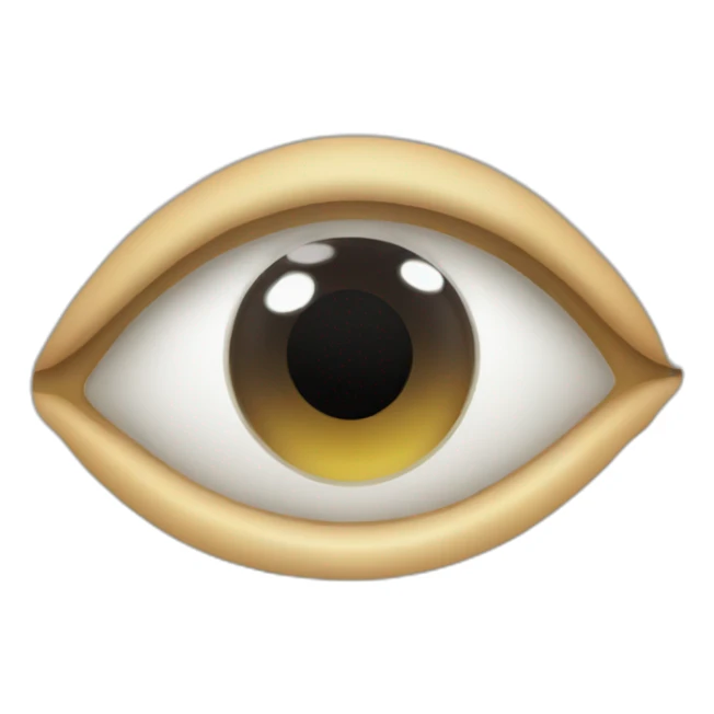 eye looking down sticker