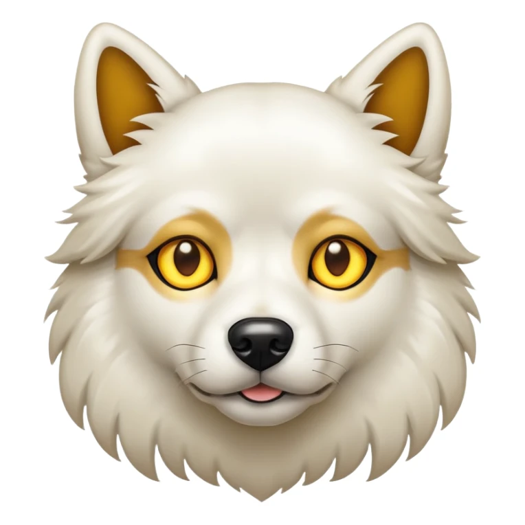 striking yellow eyes of dog sticker