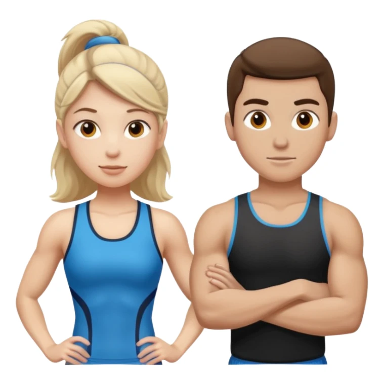 FEMALE MALE ATHLETE sticker