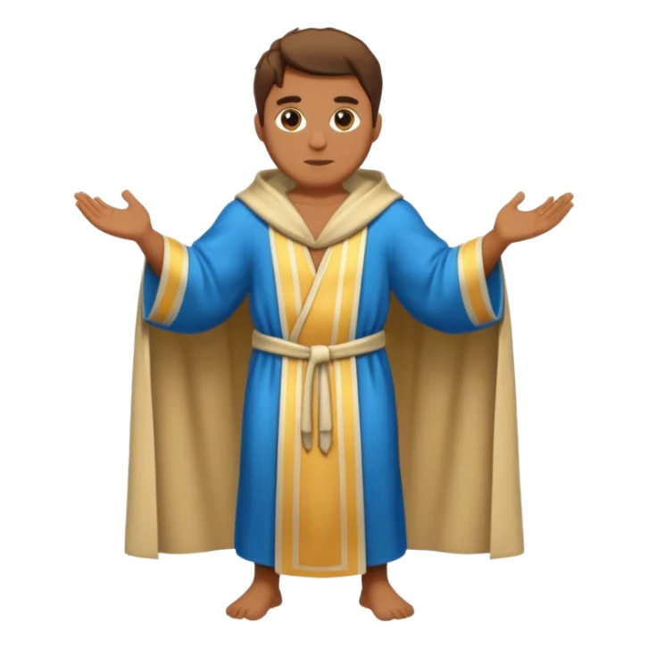 bullbody apostle with robe full body sticker