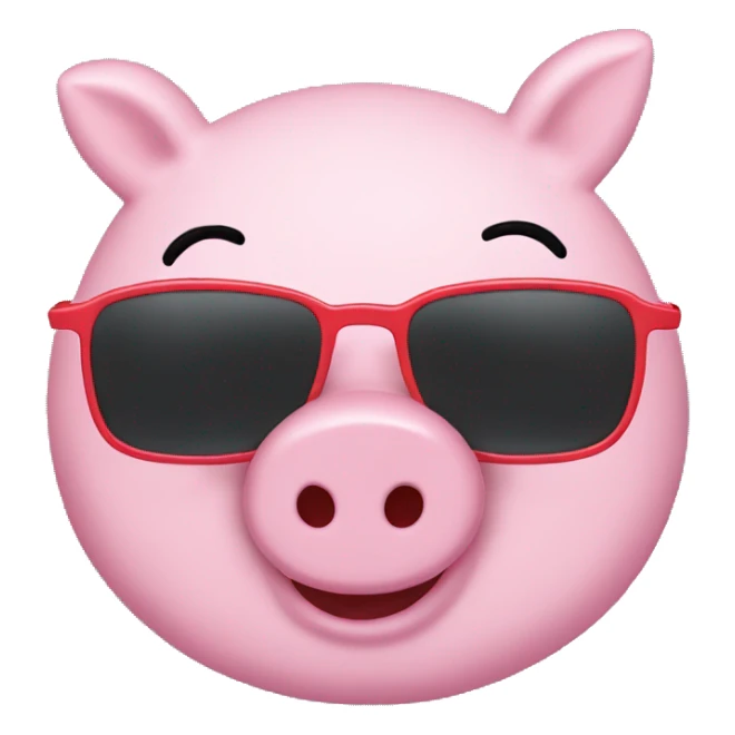 PEPPA pig with sunglasses  sticker