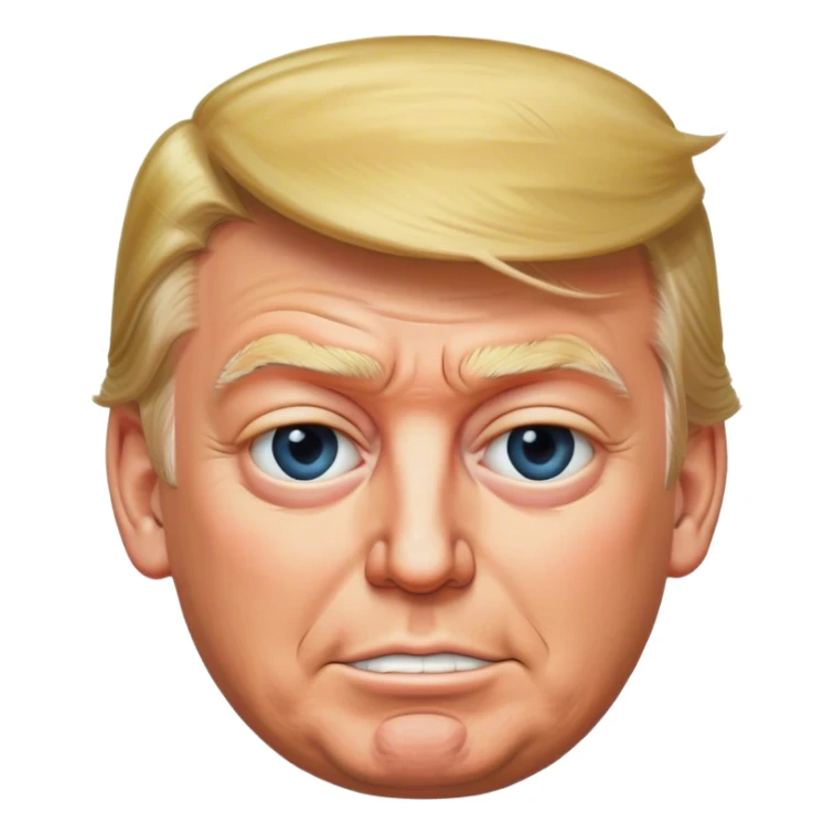 donald Trump winks his eye sticker