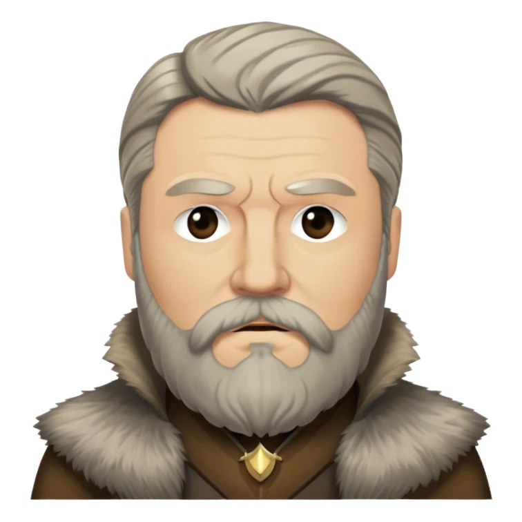 Rickard Karstark from game of thrones, beard sticker