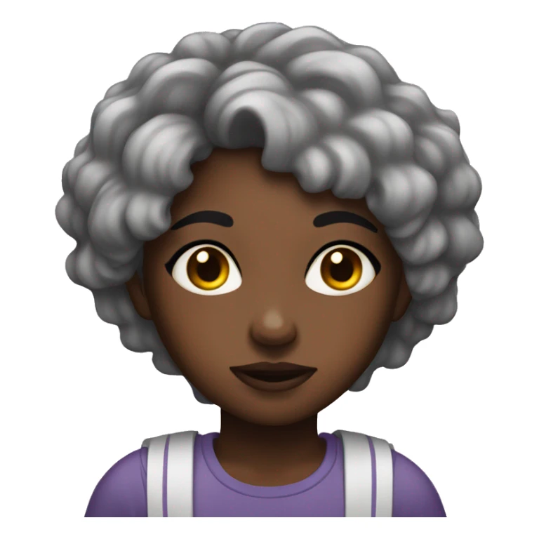  Black girl fustrated  sticker