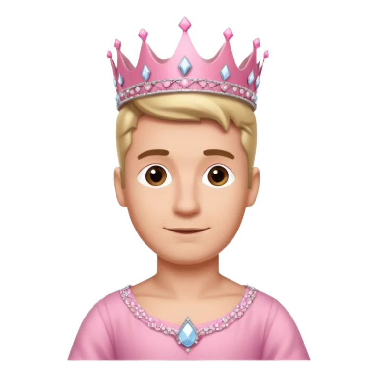 Parisian man in a princess dress on the Eiffel tower sticker