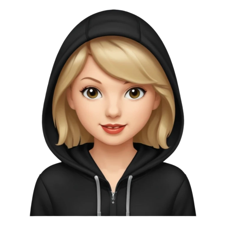 taylor swift wears black hoodie sticker