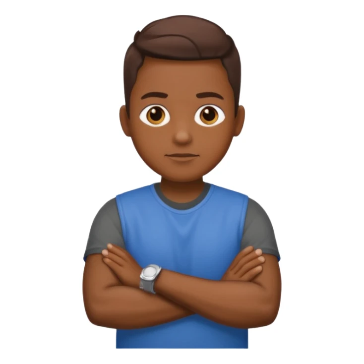 le rappeur bigflo qui croise les bras sticker