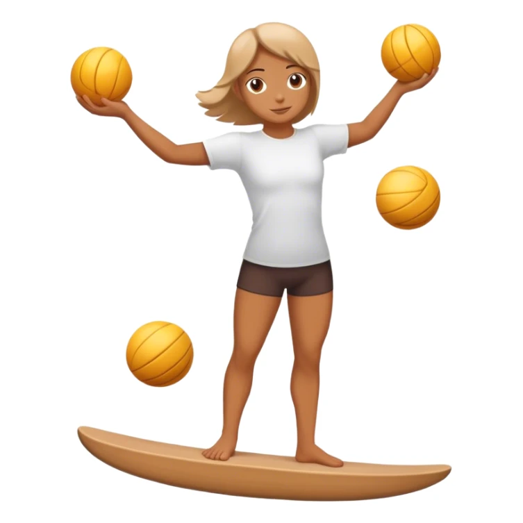 balance and stability in a person sticker