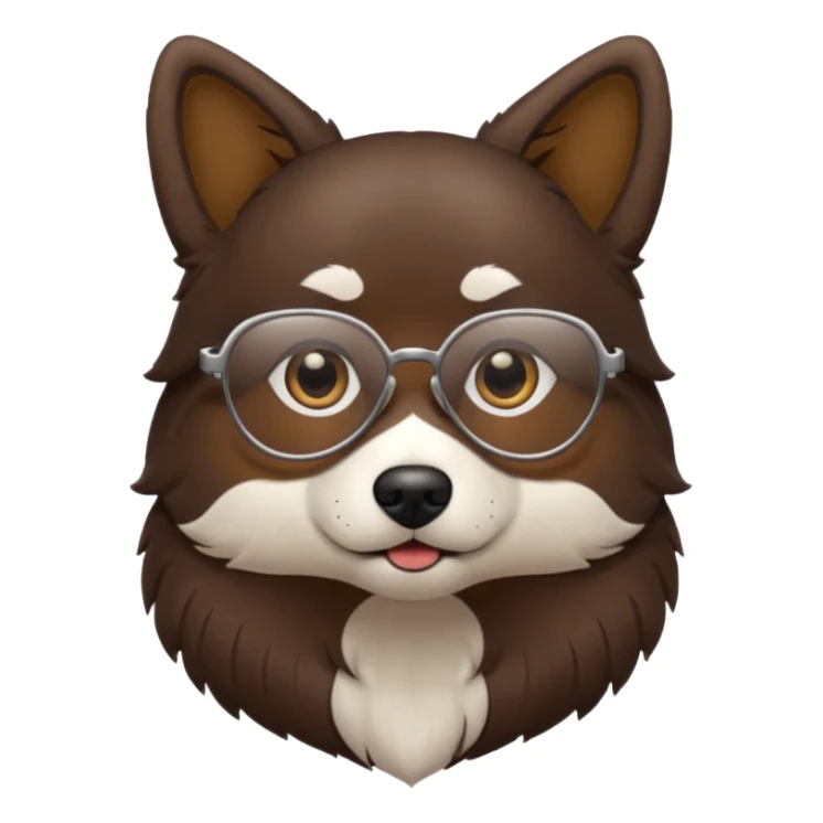 Chien glasse sticker