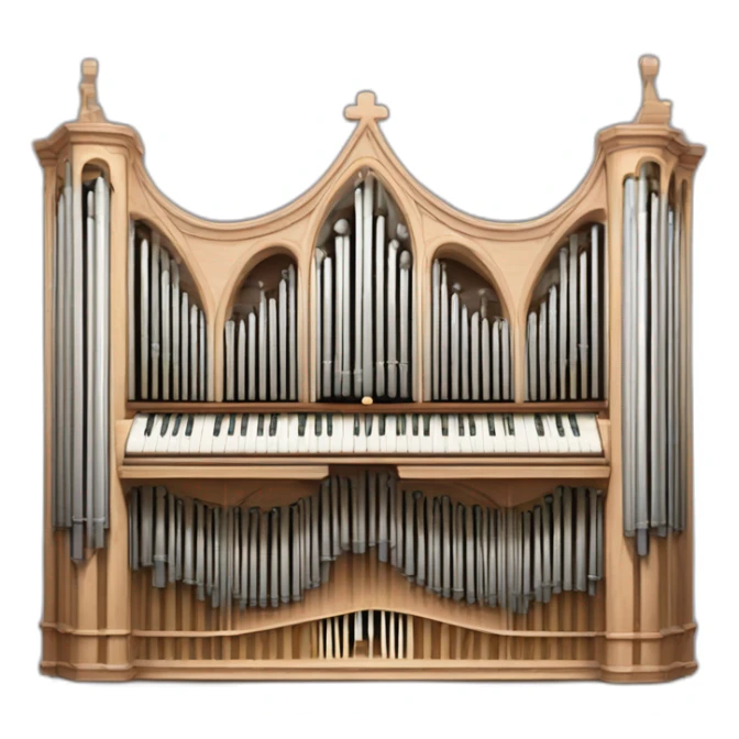 Auxerre cathedral church organ sticker