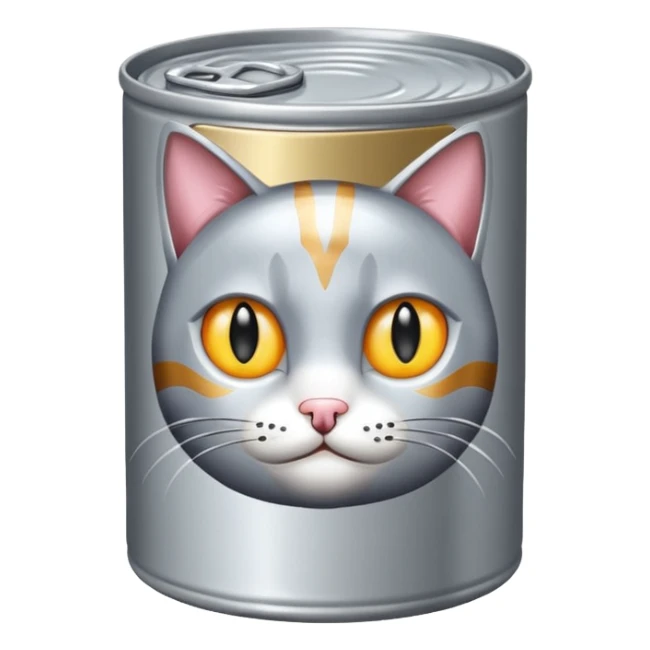 create a can of catfood emoji sticker