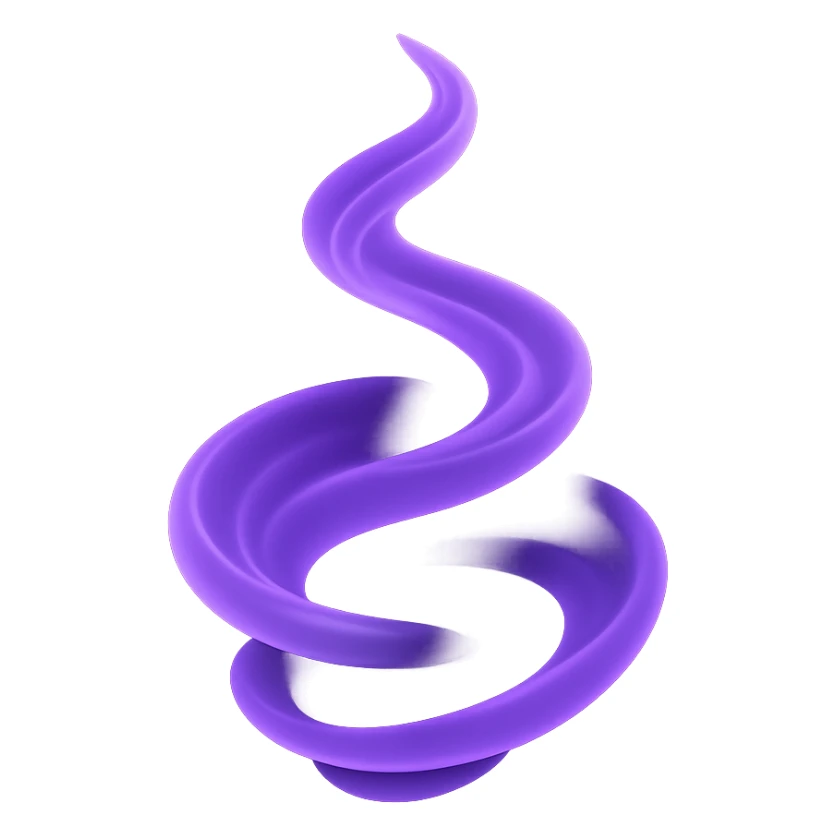 abstract swirling purple magic energy sticker