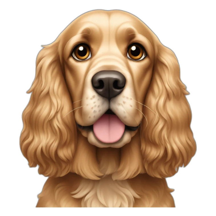 Dog-golden-english-cocker-spaniel-full-body-standing sticker