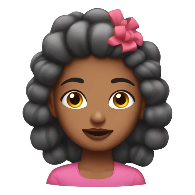 girl from shoulders up with eyes closed and hair rollers  sticker